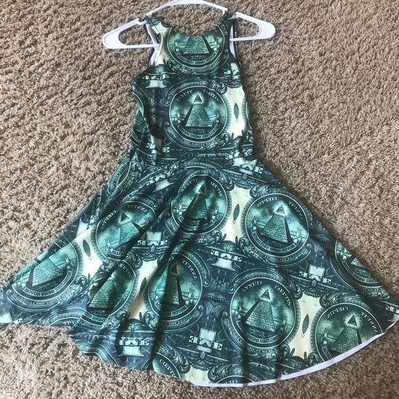 Black Milk The Dollar (money) reversible dress - Picture 3 of 5